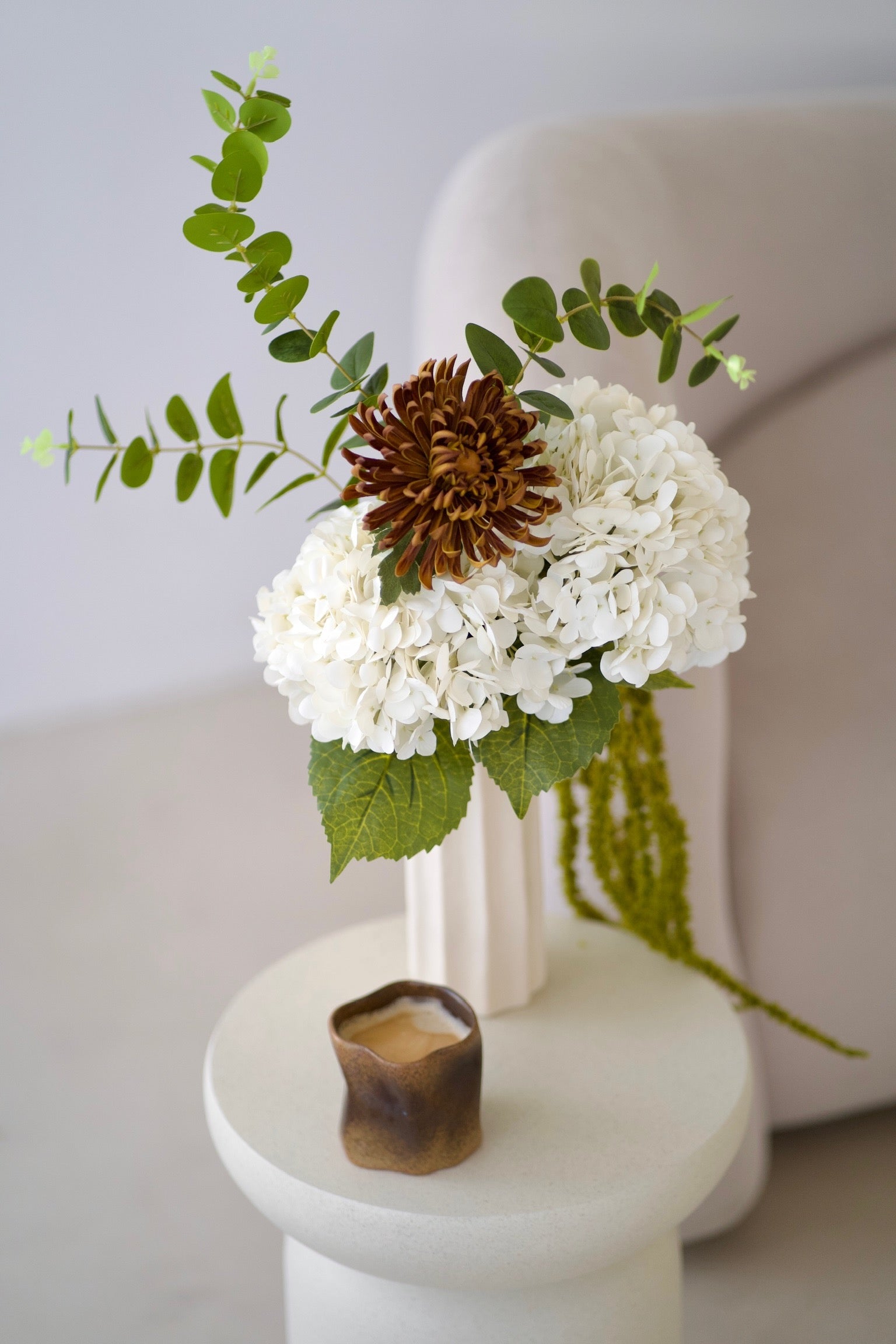 Burnt Bordeaux Bouquet – Premium-Latex-Kunstblumen in tiefen Bordeauxtönen – BÉRA BLOOMS